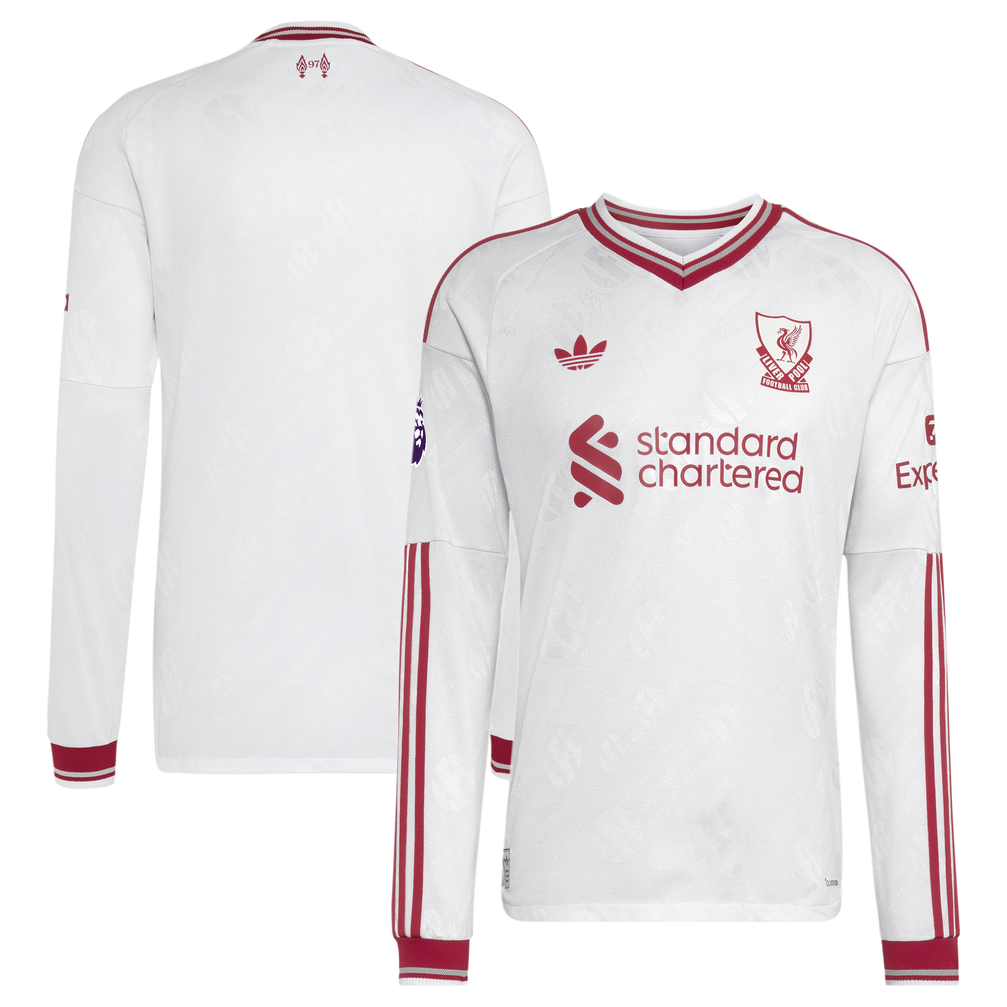 [SJH] Liverpool 2026/27 Away On-Field Authentic Long Sleeve Jersey - White