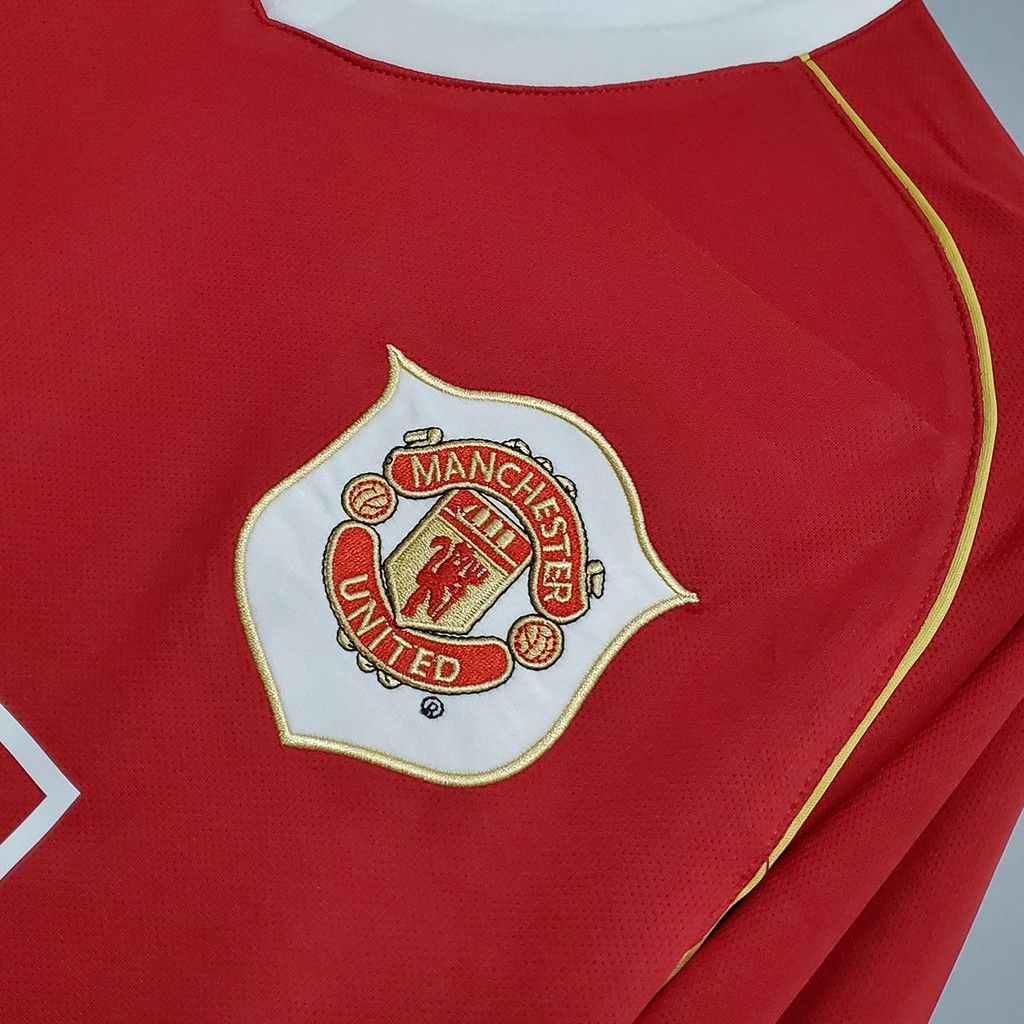 2006-2007 Man United Home kit- Long Sleeve