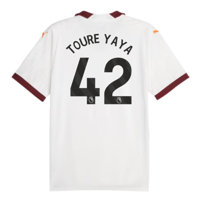 Ultra Comfort Proud Football Man City Away Shirt Toure Yaya #42 20...