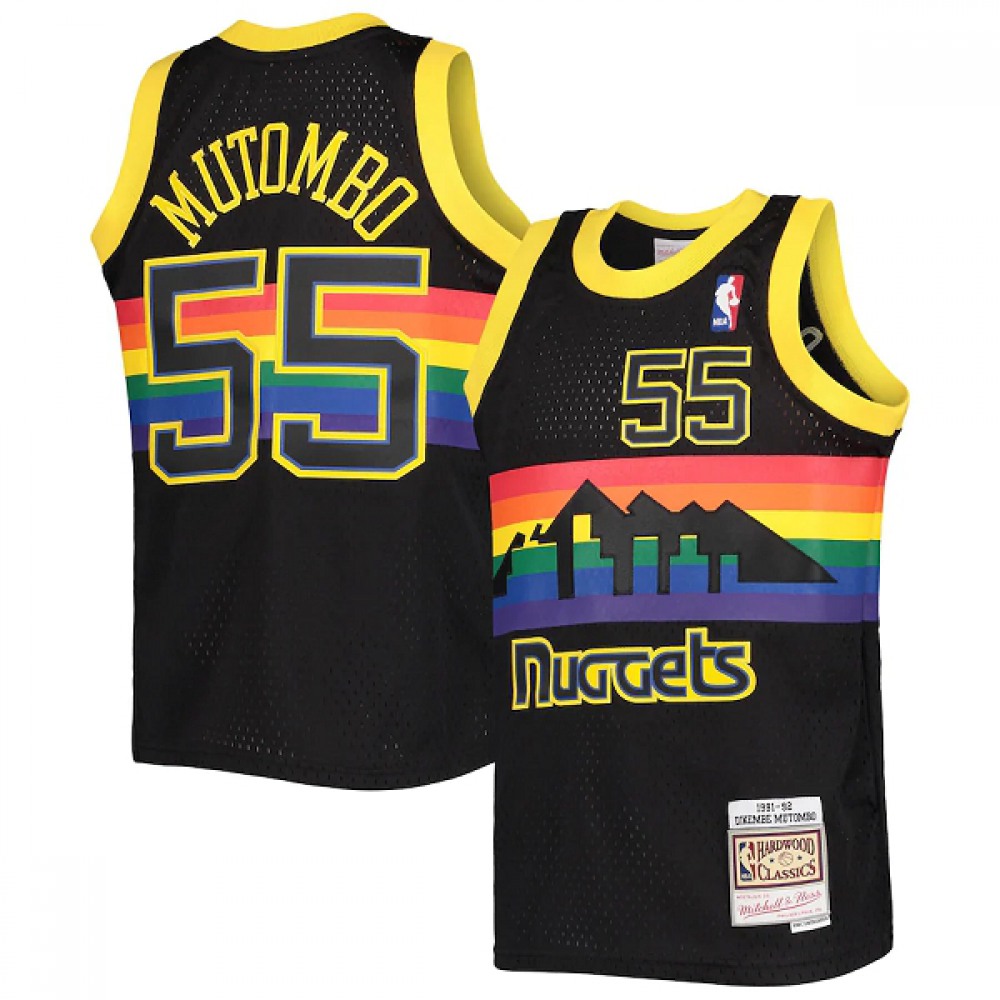 Pro Grade Denver Nuggets 55 Black Jersey - Basketball Fan Gear