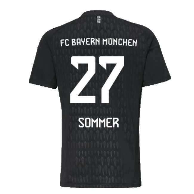 2023-2024 Bayern Munich Goalkeeper Kit (Black) | Moisture Wicking