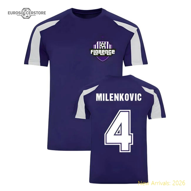 Nikola Milenkovic Fiorentina Sports Training Game Day Jersey