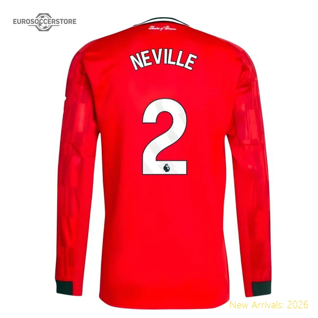 2025-2026 Premier League Home Exclusive Neville Performance Fabric