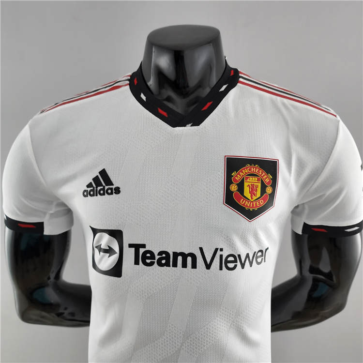 Manchester United 2223 Away Kit White Soccer Jersey Authentic Version