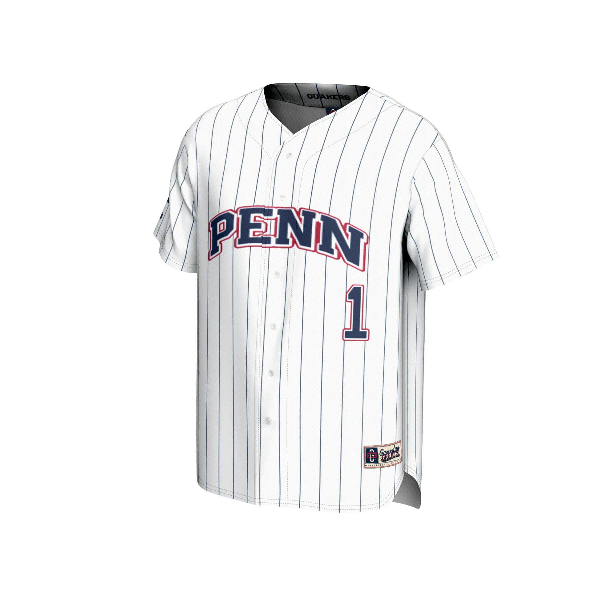 [DDG] Pennsylvania Quakers GameDay Greats Lightweight Baseball Jersey - White