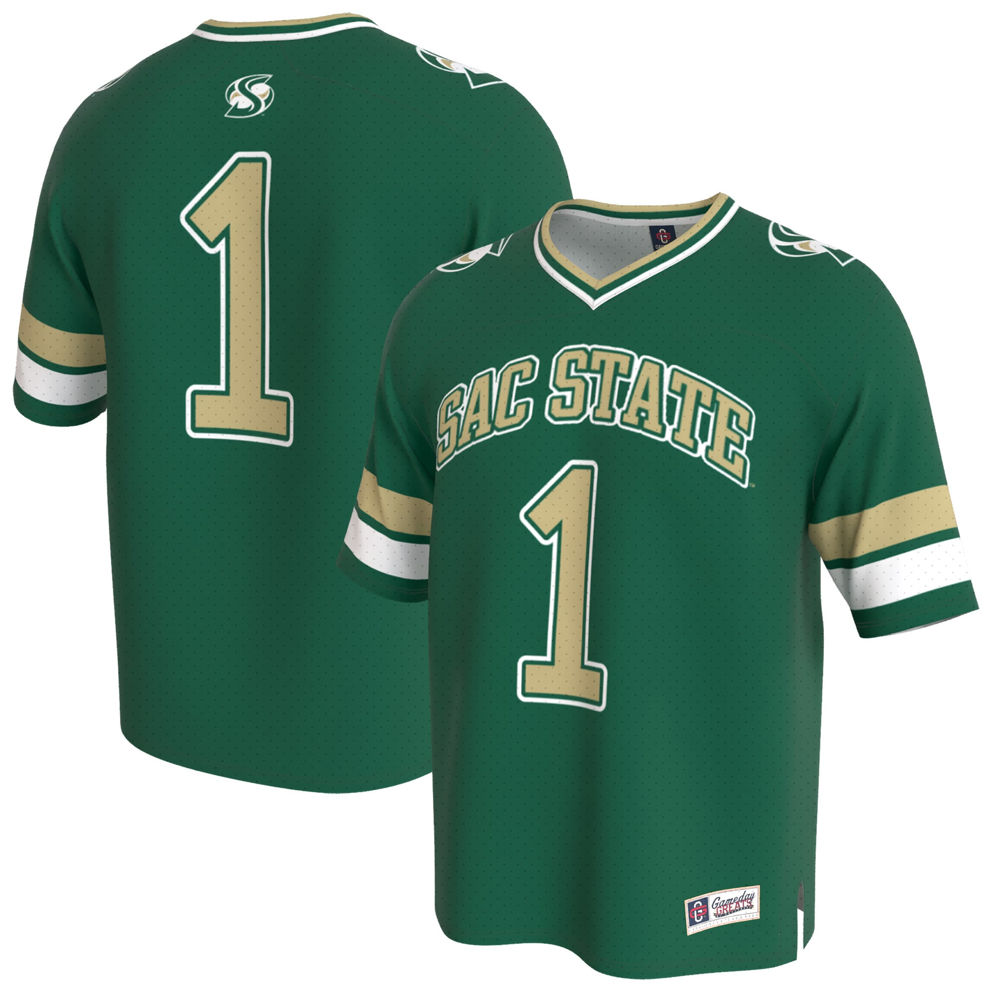 Youth Green Sacramento State Hornets Lightweight Collegiate Football Fashion Jersey