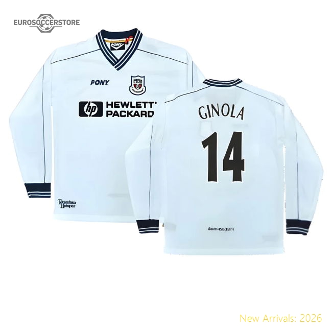 Premium 1997-1999 Tottenham Home Ls Pony Retro Shirt (ginola 14)