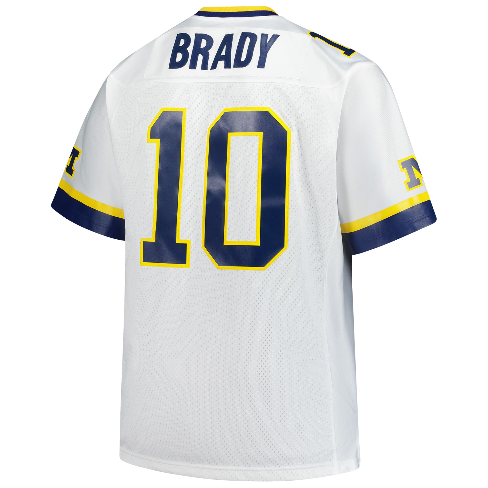 [NJP] Tom Brady Michigan Wolverines Big & Tall 1999 Legacy Jersey - White