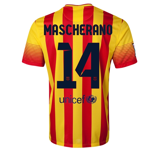 1314 Barcelona 14 MASCHERANO Away Shirt - Official Replica 2929