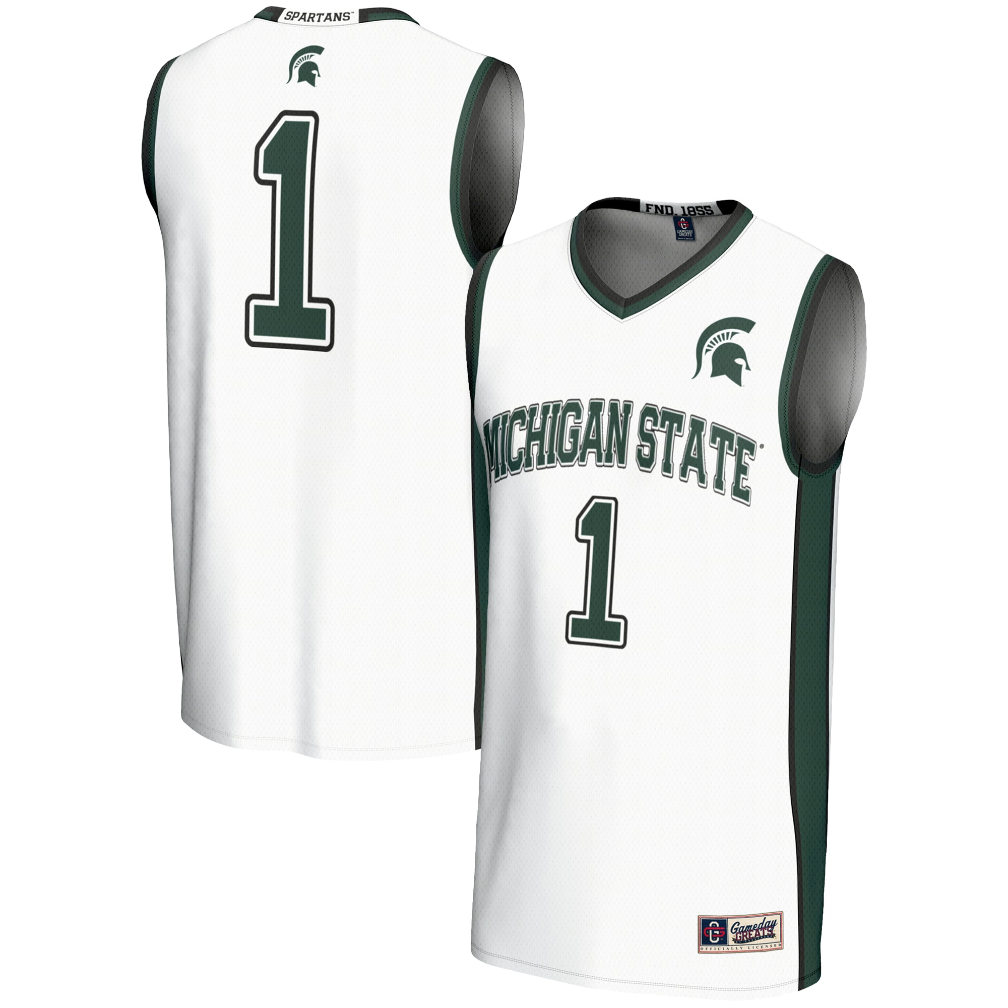 [NJP] Michigan State Spartans GameDay Greats Youth Lightweight Basketball Jersey - White