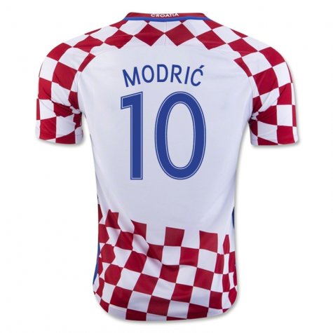 Croatia Home 2016 Modric 10 Soccer Jersey Shirt - Official Replica