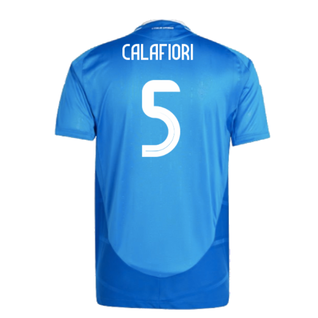 2024-2025 Italy Authentic Home Shirt (Calafiori 5) Worldcup