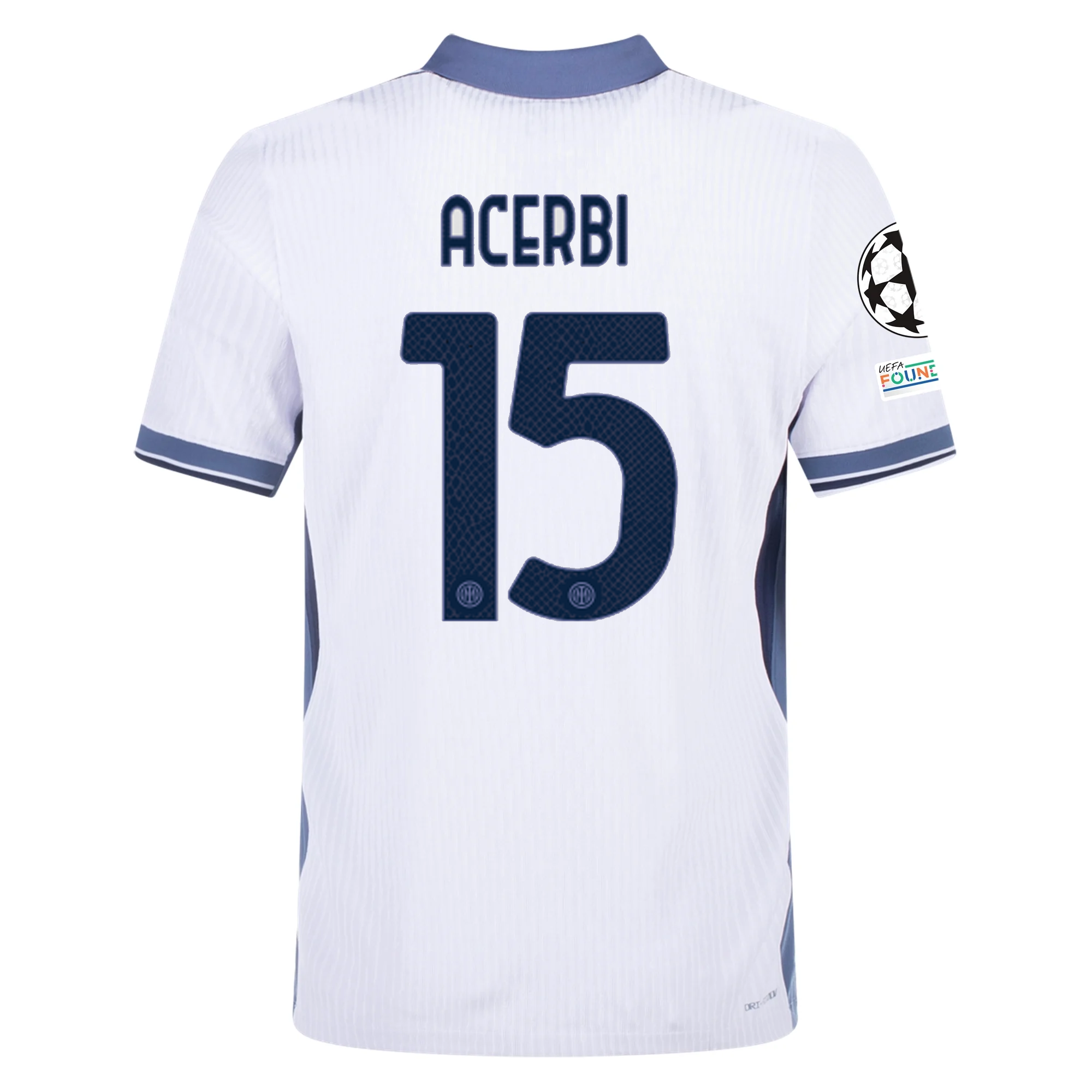 Inter Milan Acerbi 2024-2025 UCL Away Jersey – Authentic Shirt