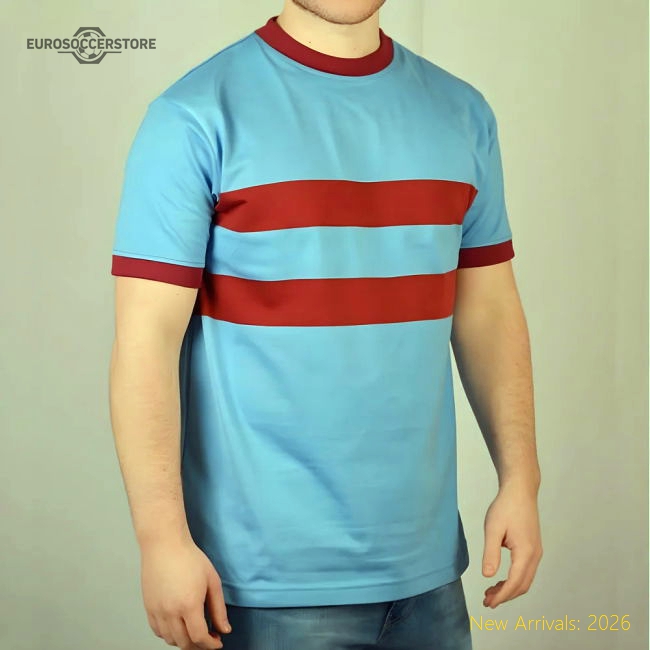 Luxury West Ham- Thames Iron Works 1960s Away Retro Football Shirt
