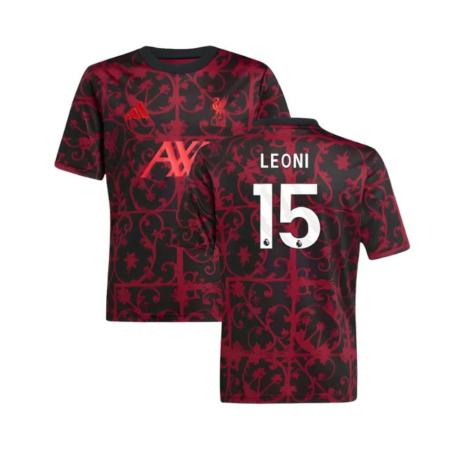 2025-20 Liverpool Home Jersey Leoni #15 L M S Kids