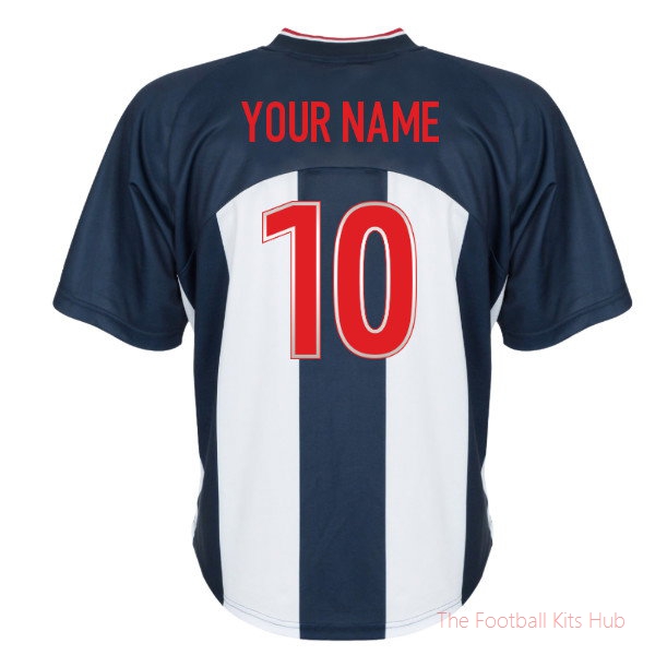 Premium WBA West Bromwich Albion 2001 Home Shirt (Your Name)