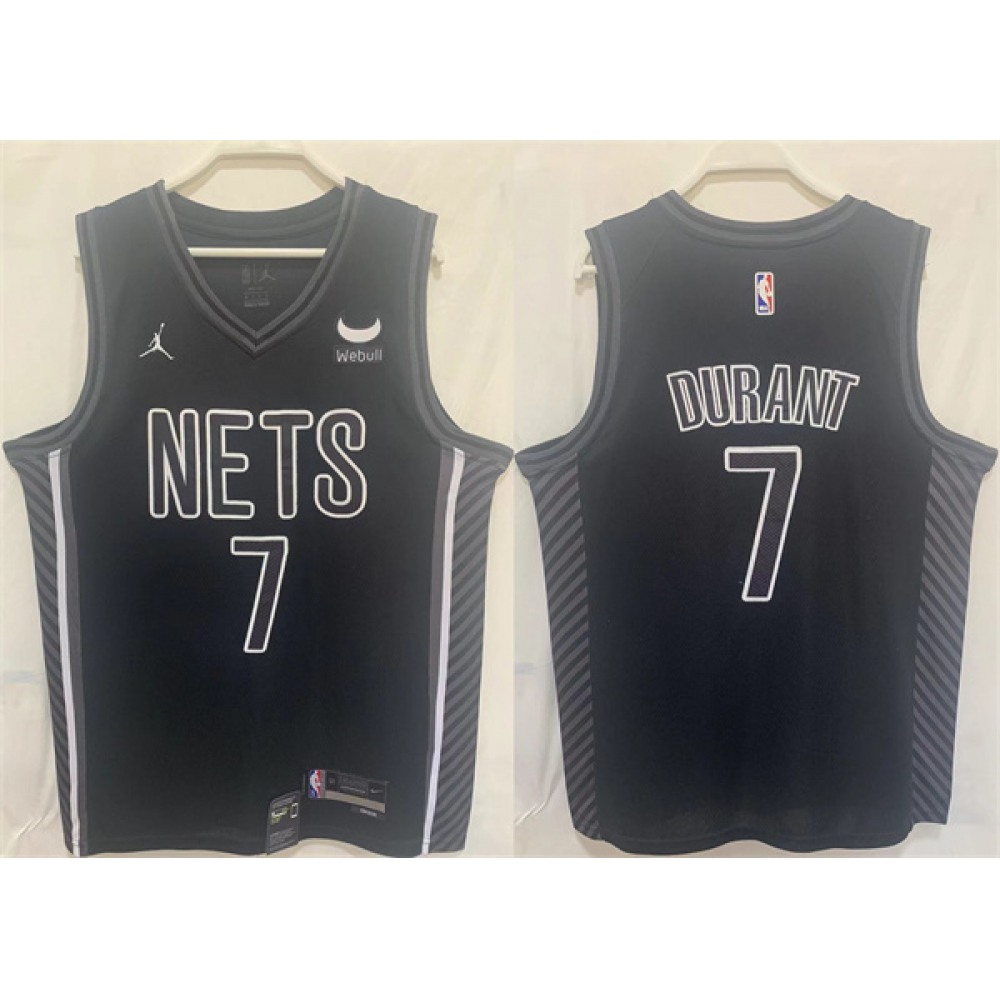 Kevin Durant7 Brooklyn Nets Black Jersey - - Fan Favorite