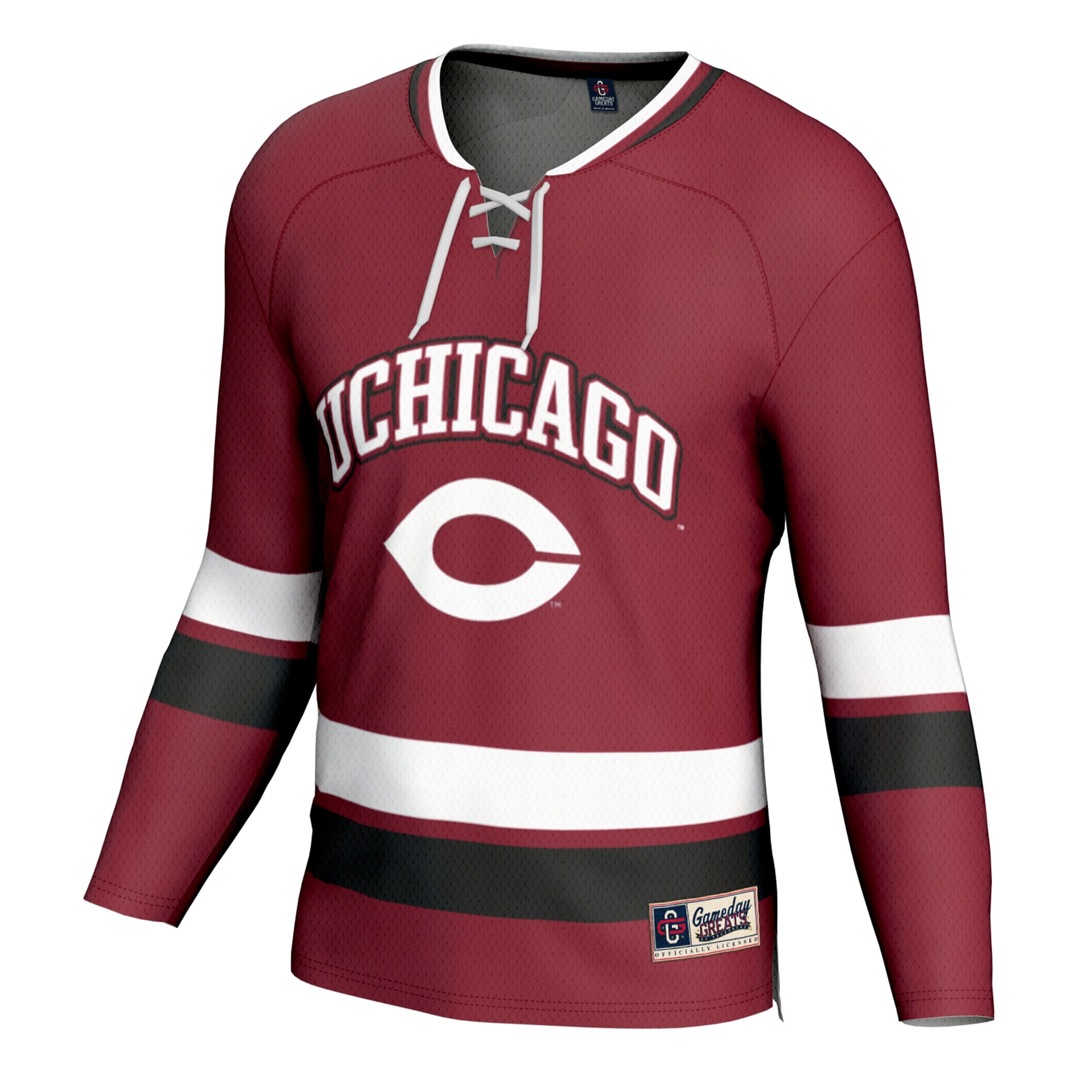 [DDG] UChicago Maroons GameDay Greats Spirit Hockey Jersey - Maroon