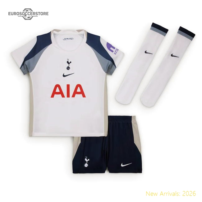 Authentic 2025-2026 Tottenham Home Little Kids Mini Kit (van De Ven