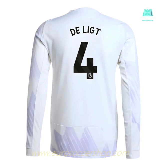 2025-2026 Man Utd Authentic Long Sleeve Away Shirt (De Ligt 4)