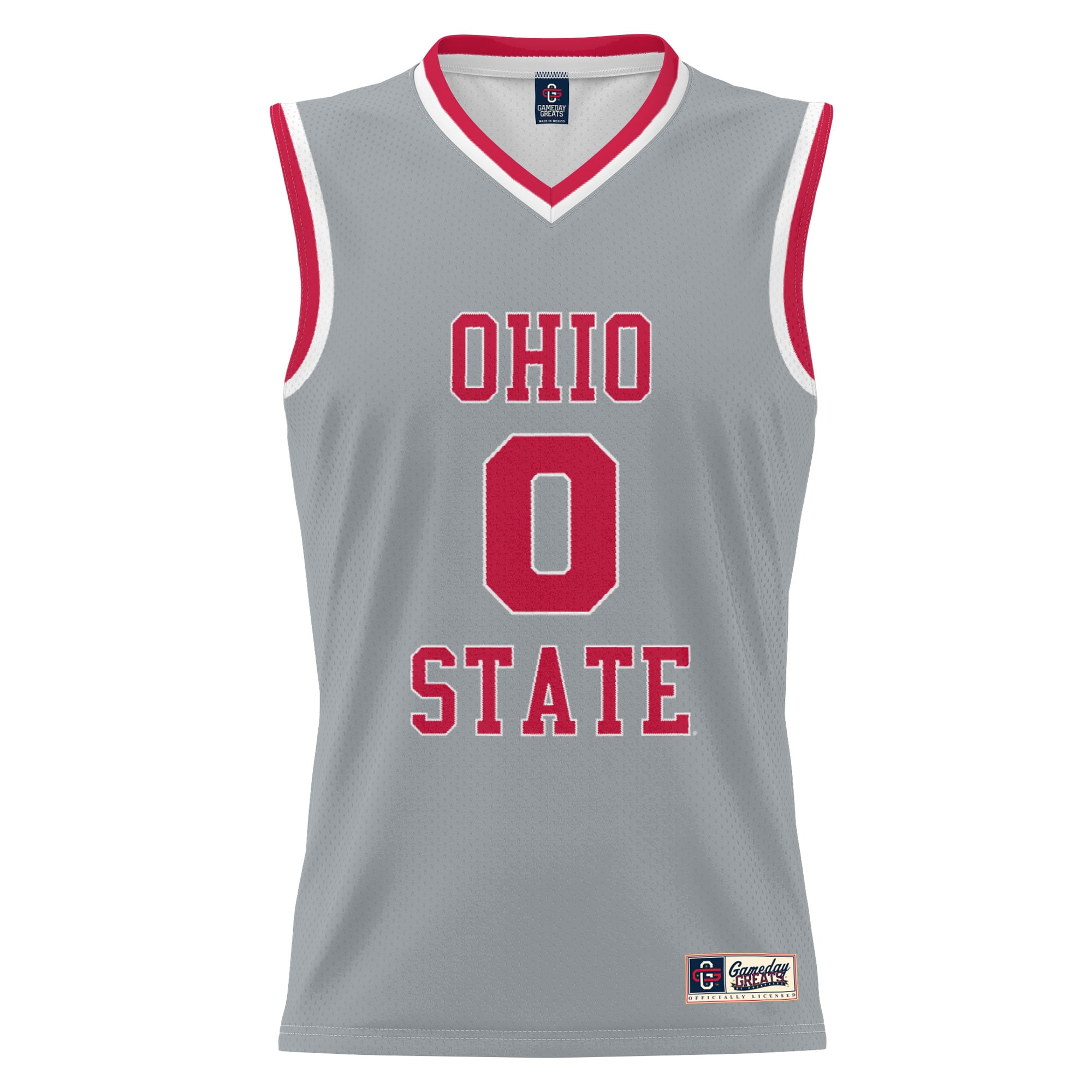 [DDG] Ohio State Buckeyes GameDay Greats Youth Lightweight Men's Basketball Fashion Jersey - Gray