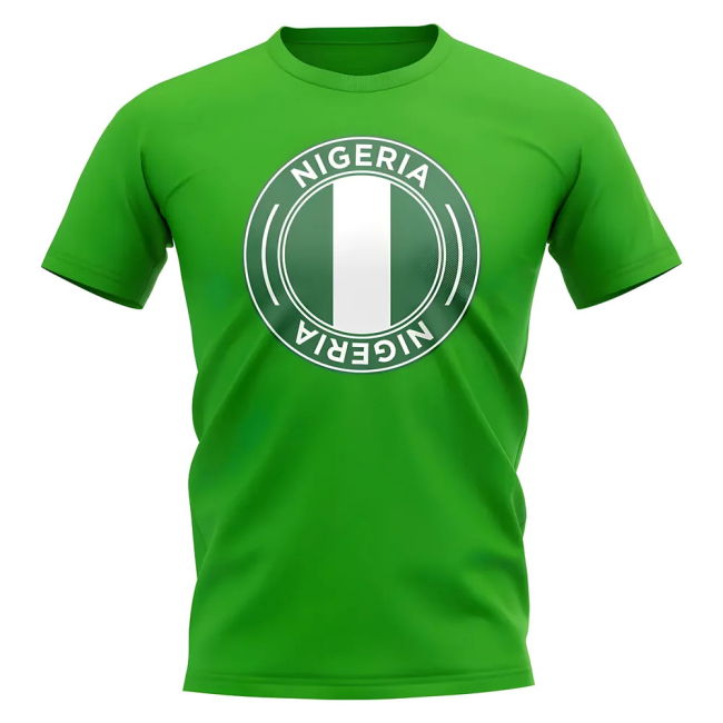 Limited-Edition Performance-Driven Nigeria Football Badge T-Shirt