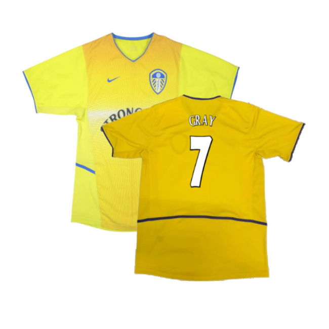 Avid Leeds Away Shirt Excellent Gray #7 Durable Material 2024-2025...