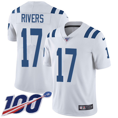 NFL I C Colts Philip Rivers #17 White Limited Game Jersey - Premium