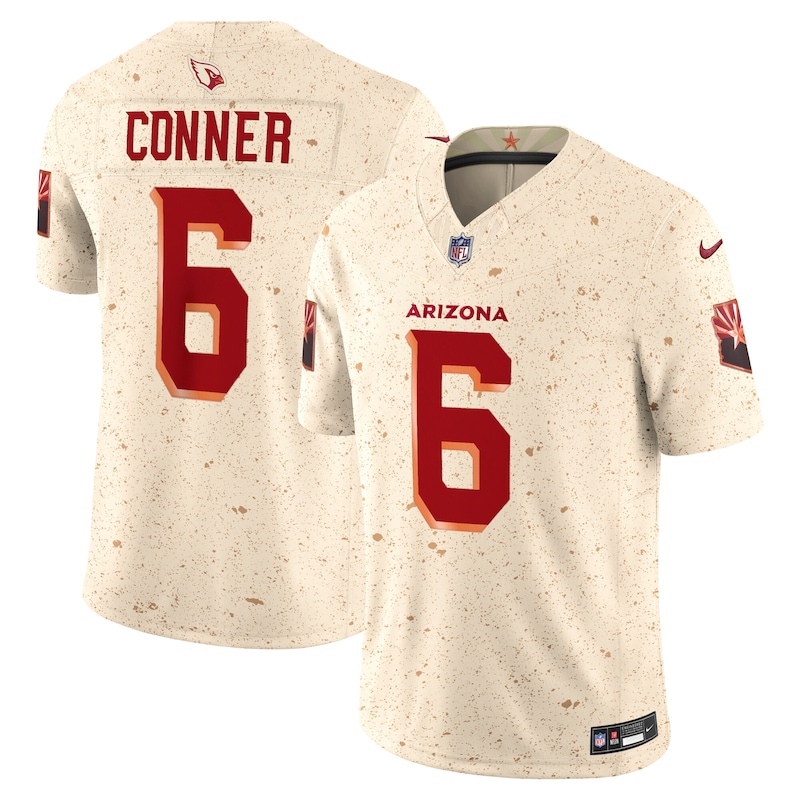 None James Conner Team Captain AZ Cardinals Elite Jersey Game Day Wear