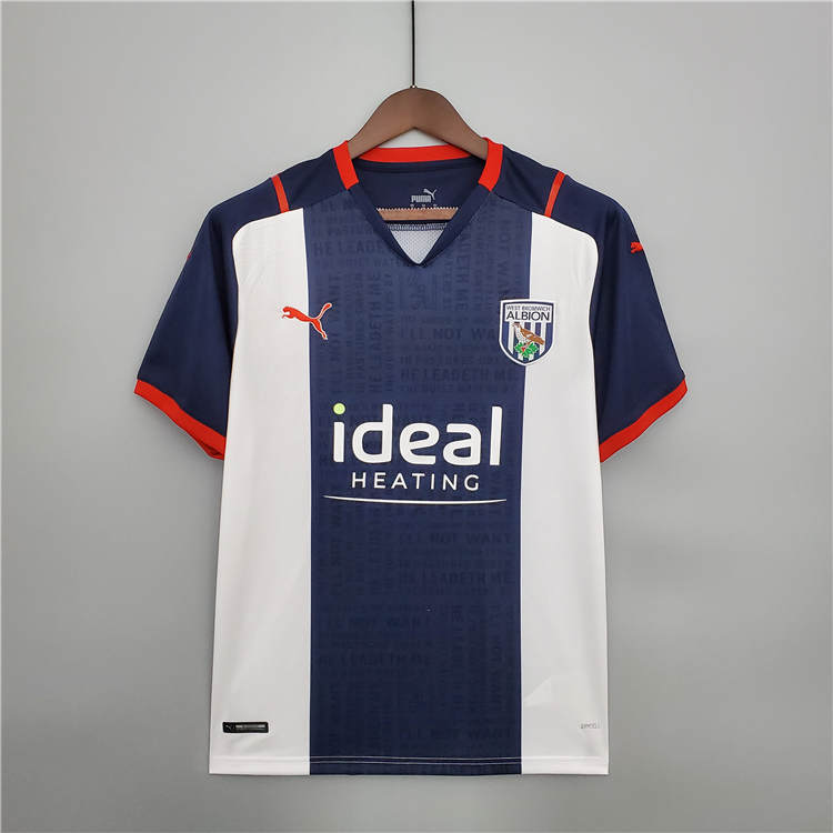 Match Quality West Bromwich Albion 21-22 Home Soccer Jersey Football
