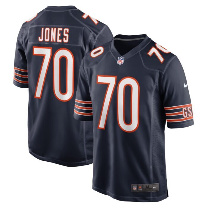 None Men's CHI Bears Bold Top-Grade Jersey Game Day Wear
