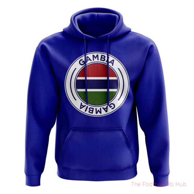 Men Gambia Football Badge Hoodie (Royal)
