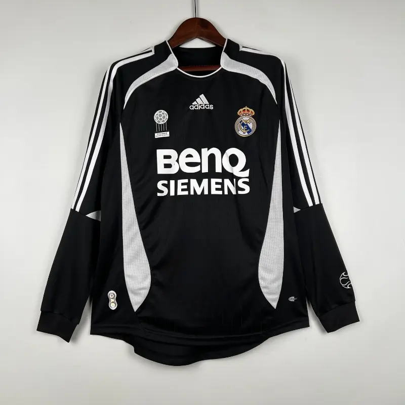 2006-2007 Long Sleeve Real Madrid Third retro kit
