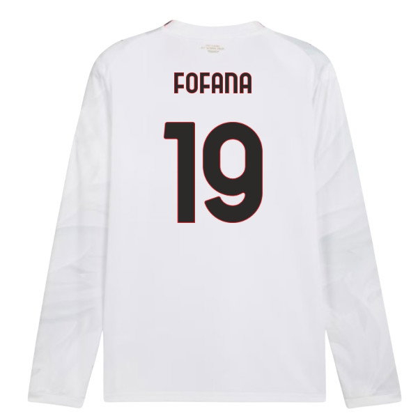 [JED] 2026 2027 AC Milan Long Sleeve Shirt Away Kit (Fofana 19)