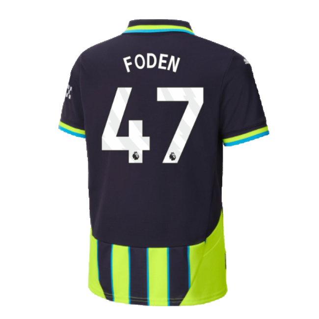 vintage 2024-2025 Man City Away Shirt (Kids) (Foden 47)