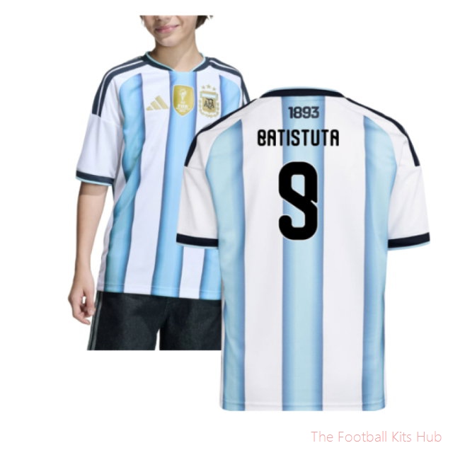 [LK] 2026/27 Argentina Home Shirt (Kids) (Batistuta 9)