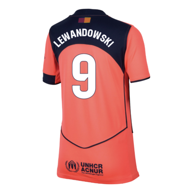 Premium 2025-2026 Barcelona Third Shirt (Kids) (Lewandowski 9)