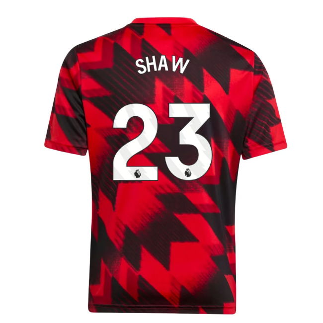 Authentic Man Utd Shaw 23 2025 2025-2026 Man Utd Pre-Match Shirt (R...