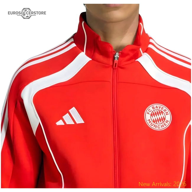 First-class 2025-2026 Bayern Munich Ubp Doubleknit Track Top (red)