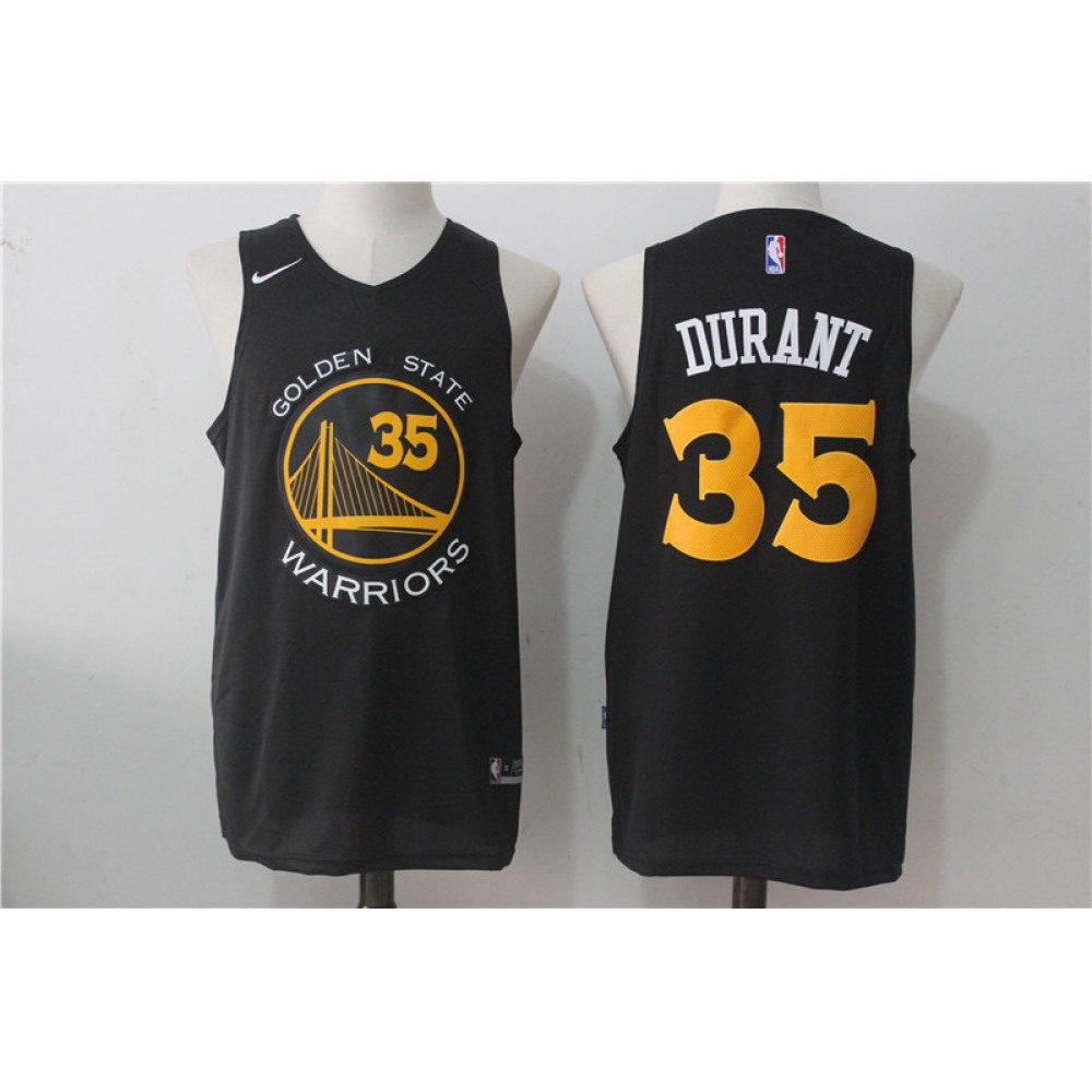 Official Kevin Durant35 Golden State Warriors Jersey Black -