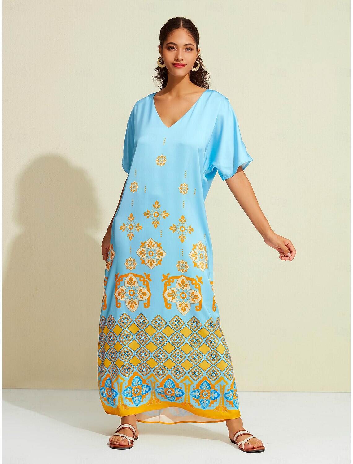 Satin Boho Double Slit Crew Neck Sleeveless Tank Top