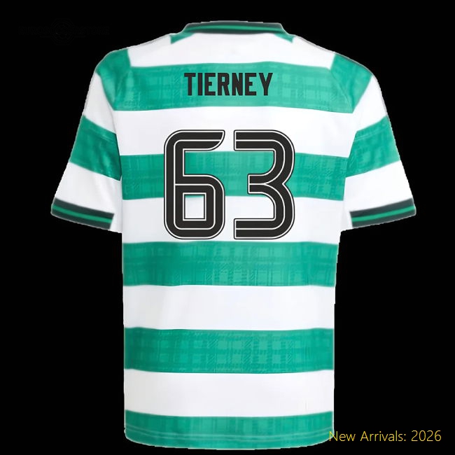 Child-friendly Kids Football Team Tierney Jersey 2025-2026 Tag-free