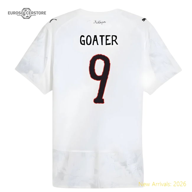 2025-2026 Manchester Kidsuper X City Cwc Soccer Shirt (White) (Goater 9)