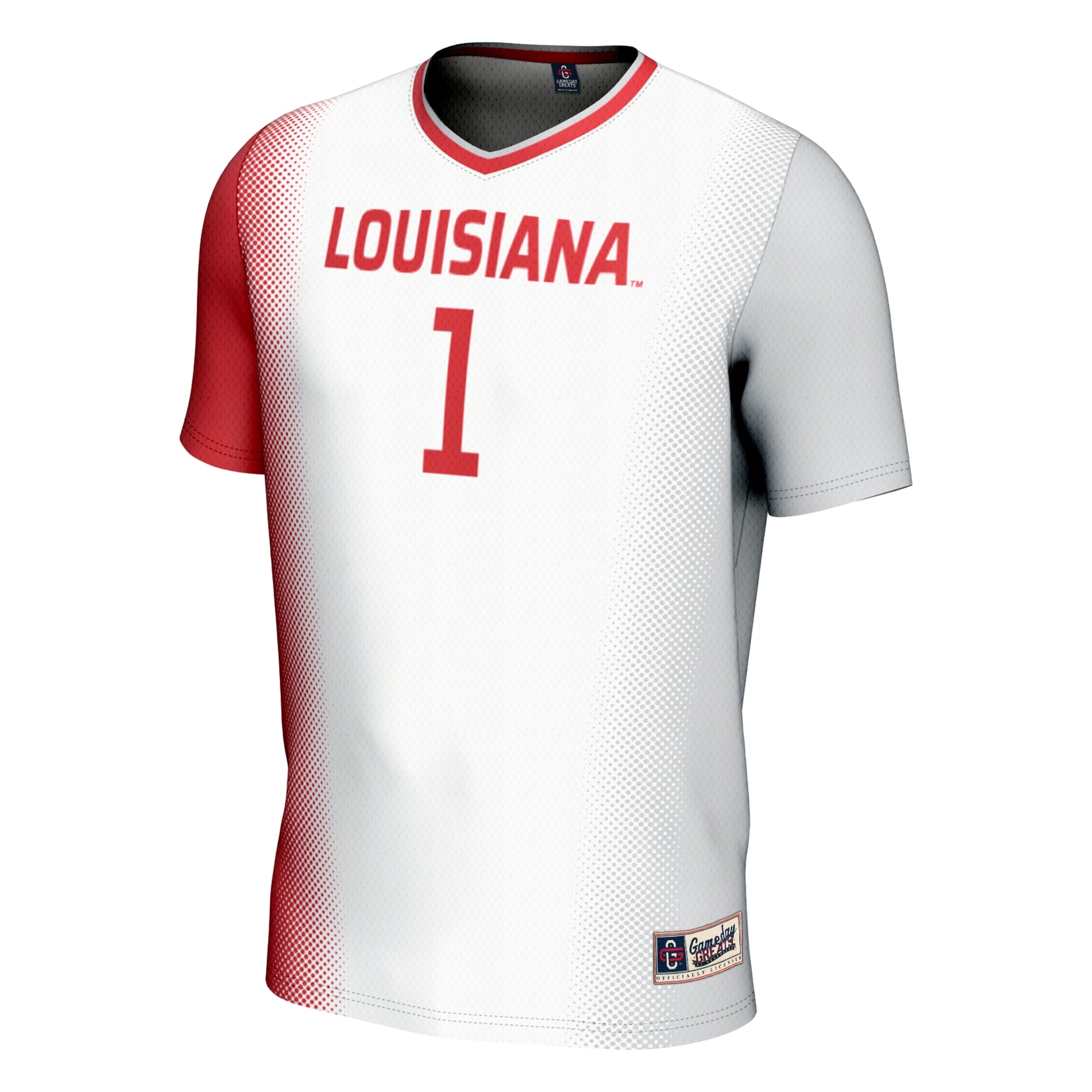 [SJH] Louisiana Ragin' Cajuns GameDay Greats Youth Lightweight Women's Soccer Jersey - White