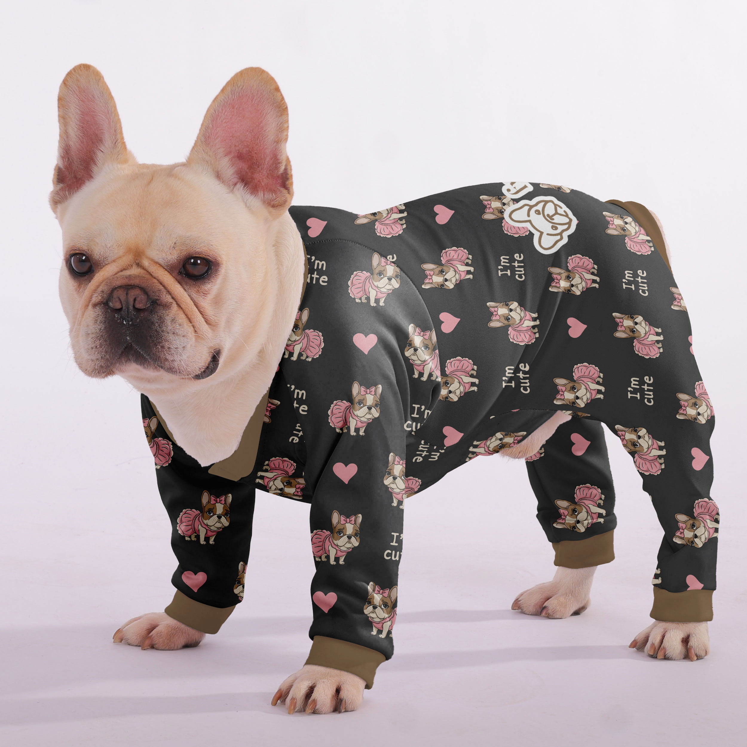 Fashion-Forward I'm Cute - Frenchie Pajamas – Ultra-soft, Cozy, & Ado...