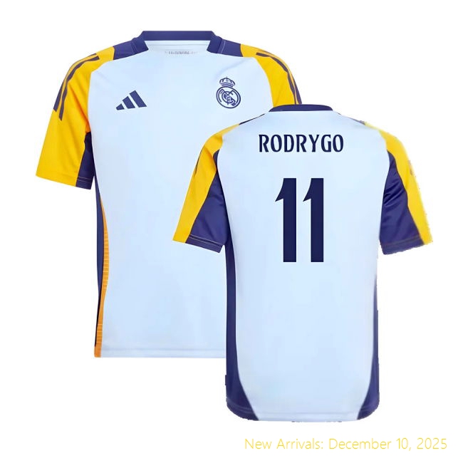 2024-2025 RM Real Madrid Training Professional Shirt (Glow Blue)  1