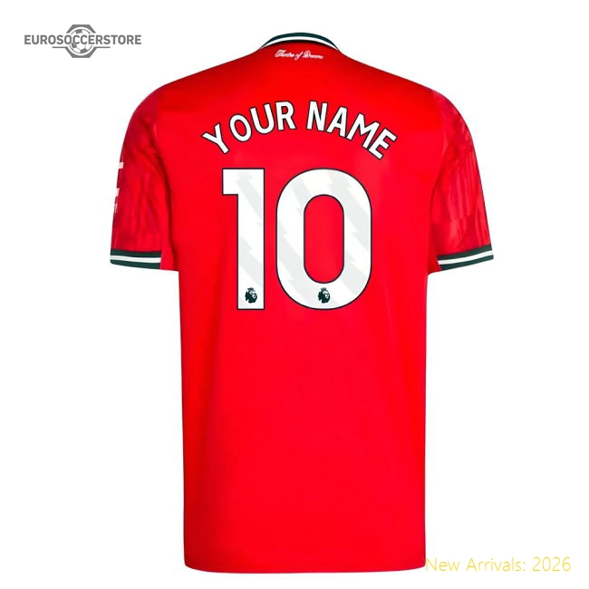 2025-2026 Man Utd Home Shirt (your Name) - Reasonable Price
