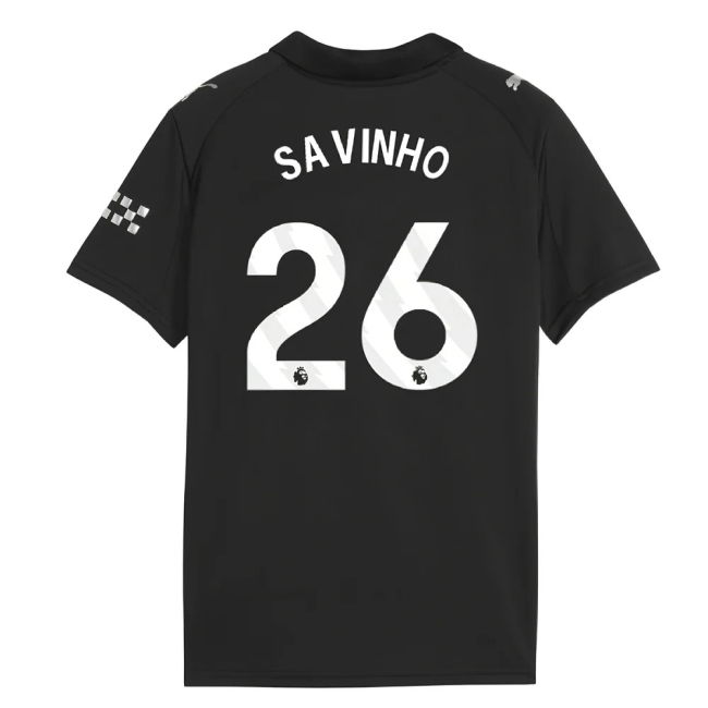 Savinho 26 Latest Man City Away Match Shirt 2025-2026