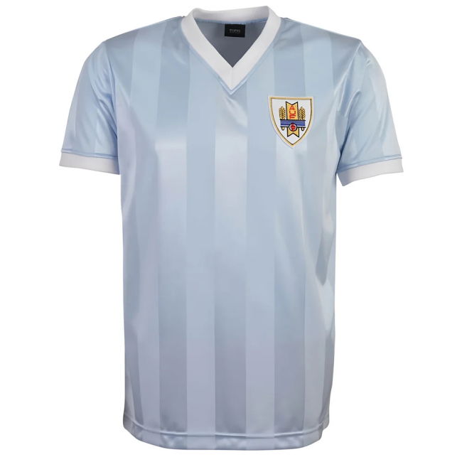 Uruguay 1986 Authentic Replica Uruguay Home Fan Shirt for Adults