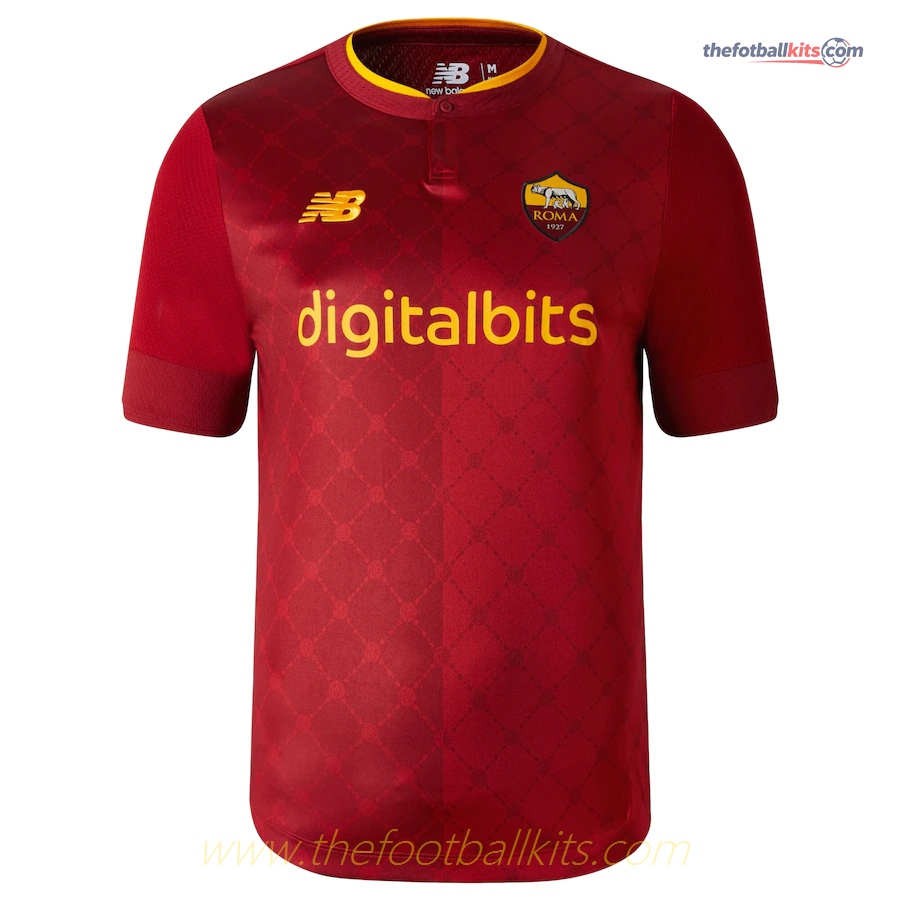 AS Roma Home Soccer Shirt 2022/23 Season